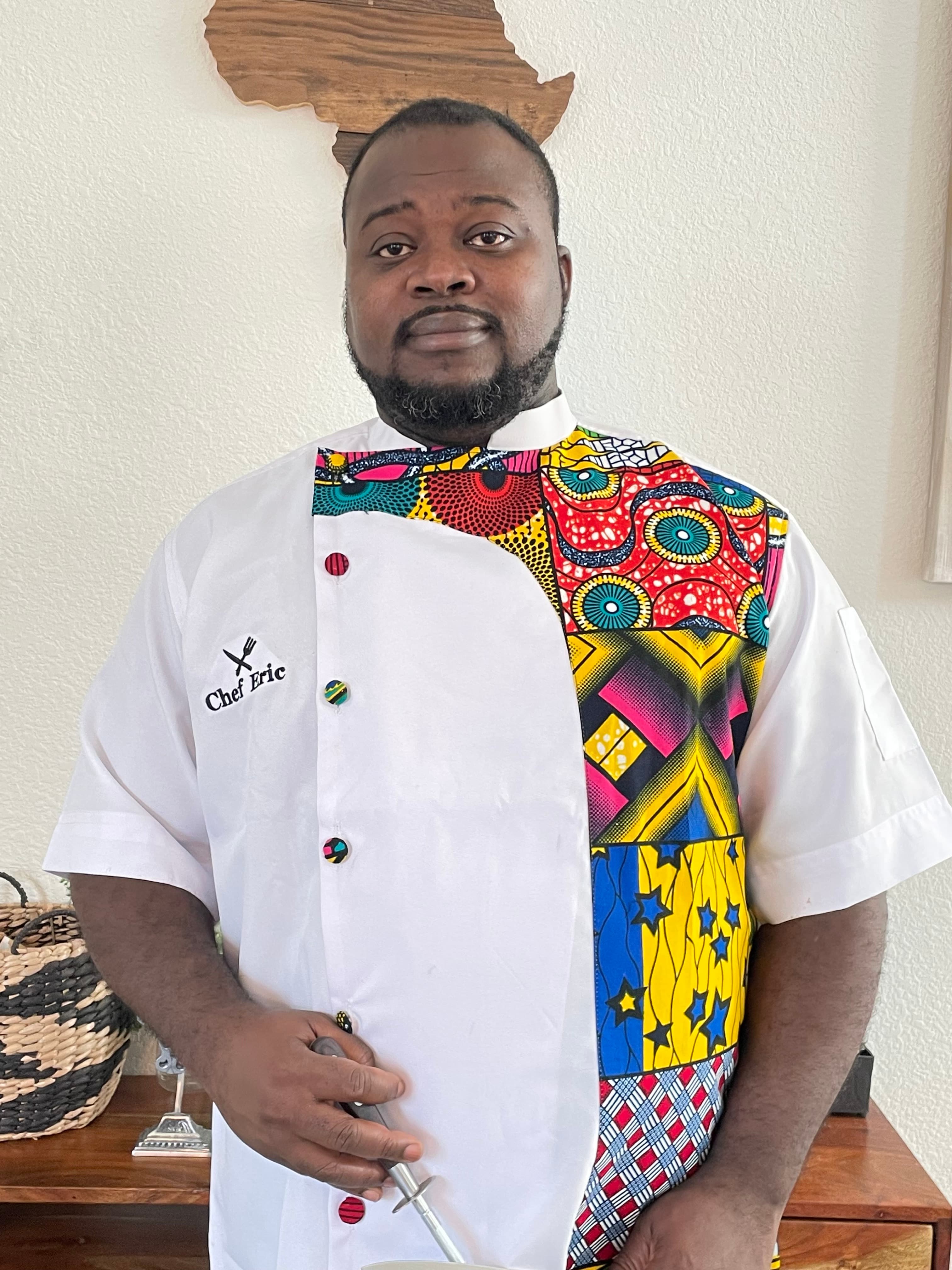 Chef Eric, founder of Adinkra Fusion Kitchen