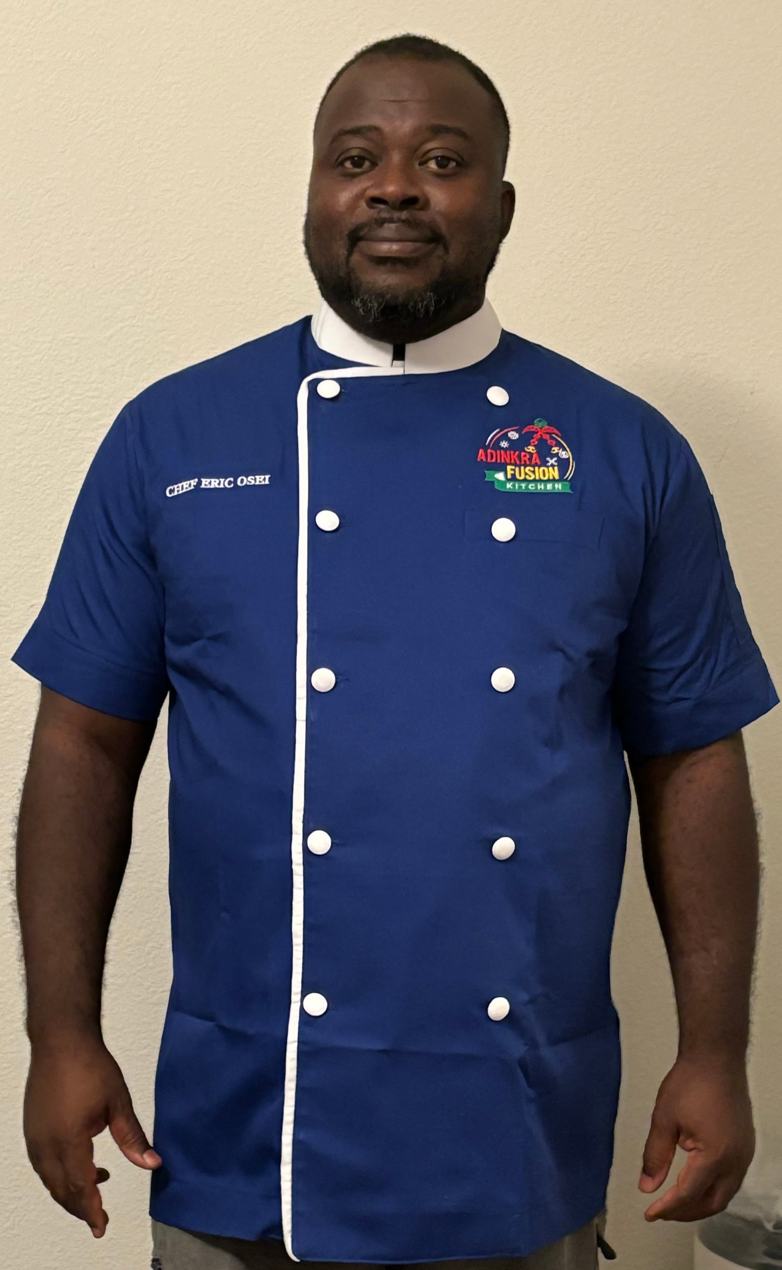 Chef Eric, founder of Adinkra Fusion Kitchen